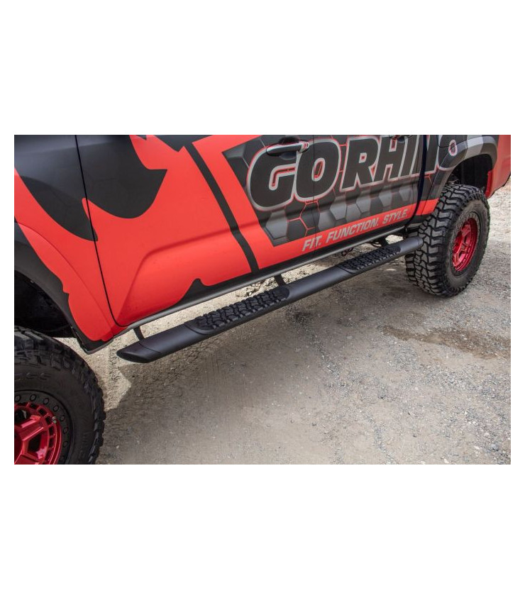 Jgo De Estribos Negro De Aluminio Pick Up Doble Cabina Nissan