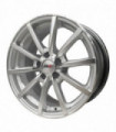 Rin 16X7.5 5-100 PRW Mod: P195 ET35 CB73.1 HYPER SILVER MACHINE FACE