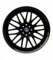 Rin 18X8 4-100/114.3 PRW MOD: P192 ET38 CB73.1 SATIN BLACK WITH GLOSS BLACK LIP