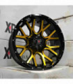 Rin 20X10 5-127/139.7 XP WHEELS Mod: 875 ET-24 CB87.1 BLACK WITH MACHINED FACE PATIINA GOLD TINT