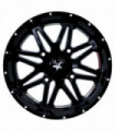 Rin 16X7 4-137 MSA WHEELS Mod: M26 VIBE ET0 CBXX BLACK MILLED