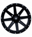 Rin 14X7 4-110 MSA WHEELS Mod: M33 CLUTCH ET10 CBXX SATIN BLACK