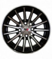 Rin 13X5.5 4-100/114.3 PRW Mod: P1008 ET28 CB73.1 HYPER BLACK MACHINE FACE