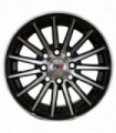 Rin 17X8 5-113 PRW Mod: P1008 ET38 CB73.1 BLACK MACHINE FACE