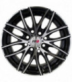 Rin 13X5.5 4-100/114.3 PRW Mod: P140 ET32 CB73.1 BLACK MACHINED FACE