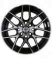 Rin 14X5.5 4-100/114.3 PRW Mod: P283 ET30 CB73.1 BLACK MACHINE FACE