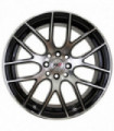 Rin 17X7 4-100/114.3 PRW Mod: P707 ET40 CB73.1 GLOSS BLACK MACHINE FACE