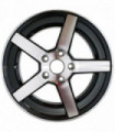 Rin 18X8 4-100 PRO WHEELS Mod: PRO505 ET35 CB73.1 GLOSS BLACK/MACHINE FACE/BLACK CLEAR COATED