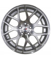 Rin 17X7.5 4-100/108 PRW Mod: P724 ET35 CB73.1 HYPER SILVER MACHINE FACE