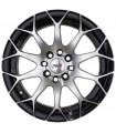 Rin 17X7.5 4-100/114.3 PRW Mod: P192T ET35 CB73.1 BLACK MACHINE FACE